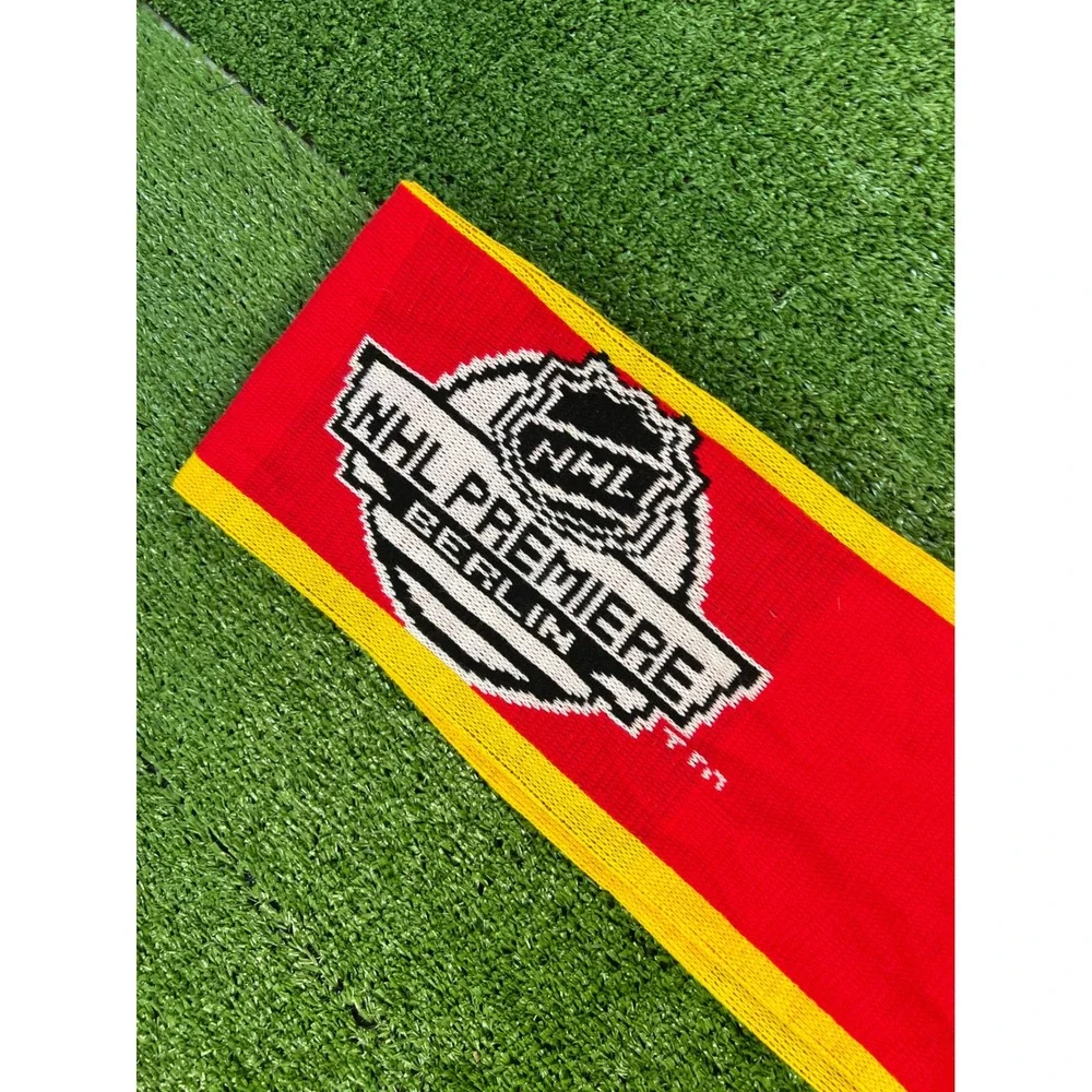 Buffalo Sabres/LA Kings NHL Hockey Scarf Red Yellow‎ Black Winter Knit premiere